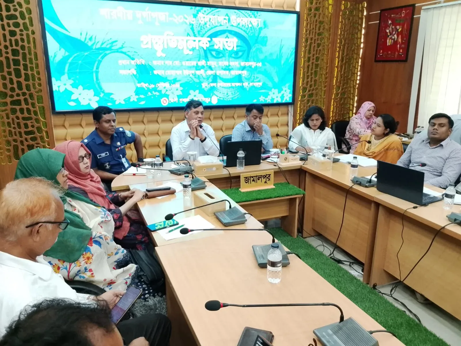 জামালপুরে দুর্গাপূজার প্রস্তুতিমূলক সভা অনুষ্ঠিত